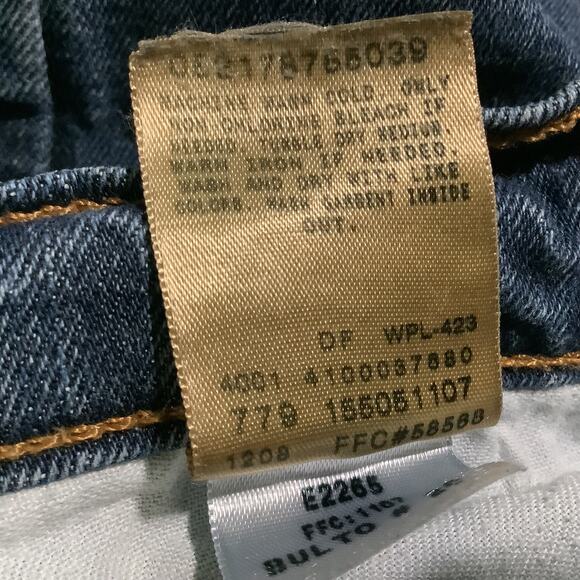 Levi 505 Red Tab Ladies Size 10 Long Blue Jeans - Straight Leg 505 - Picture 11 of 12